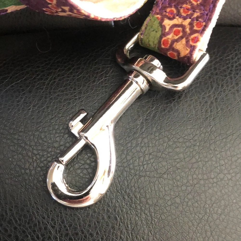 Casual Canine Natural Cork Lead With Bamboo Lining Purple - Picture 2 of 4